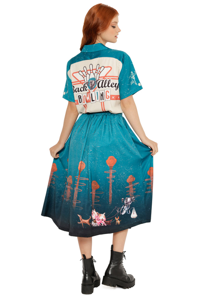 Man's Best Friend Pocket Midi Skirt