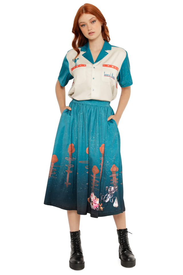 Man's Best Friend Pocket Midi Skirt