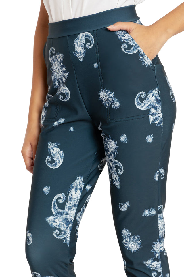 BlackMilk Clothing x Dungeons & Dragons - Baldur's Bouquet Cuffed Pants - Dungeons & Dragons Merchandise - Collaboration apparel - Licenced.