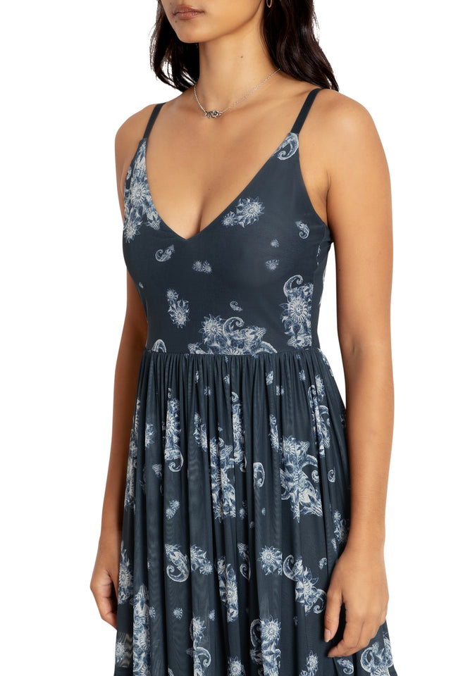 Baldur's Bouquet Sheer Midaxi Dress Front