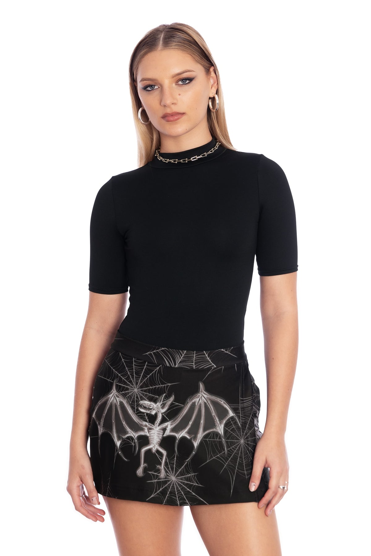 Bat Bones Pocket Skort - Limited – BlackMilk Clothing
