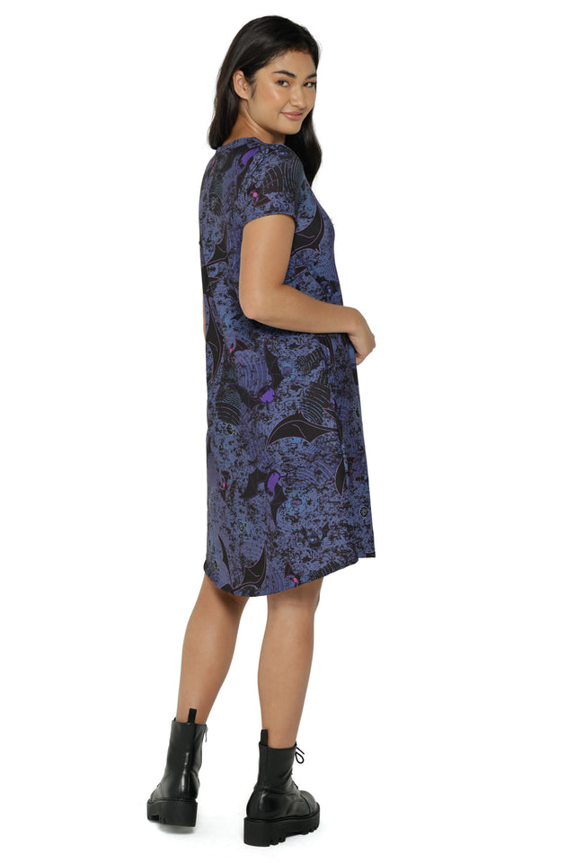 Bat Evolution Longline Swing Tee Dress
