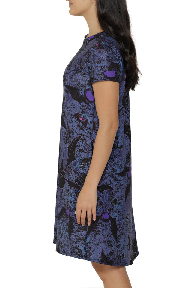 Bat Evolution Longline Swing Tee Dress