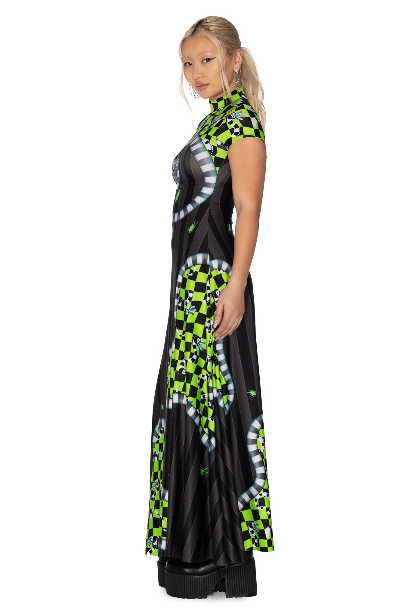 DARIKU 23AW Dress-Up-Dawn ヴィンテージスウェット M BRUSHSTROKE PRINTED OVERSIZED SHIRTDRESS WITH BELT – Jason