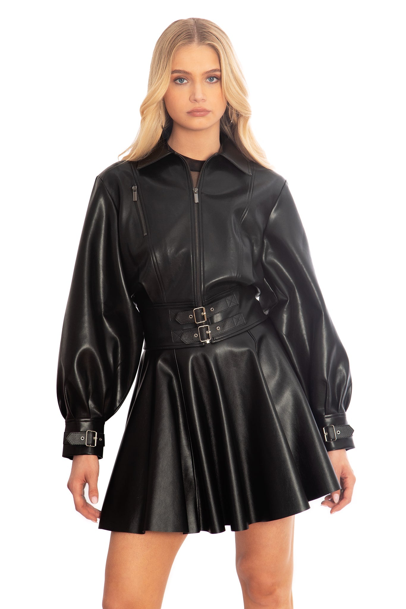 【新品未使用】FAKE LEATHER BALLOON JACKET 明日発売】CLANE「FAKE LEATHER BALLOON JACKET」— 上品さとモードを