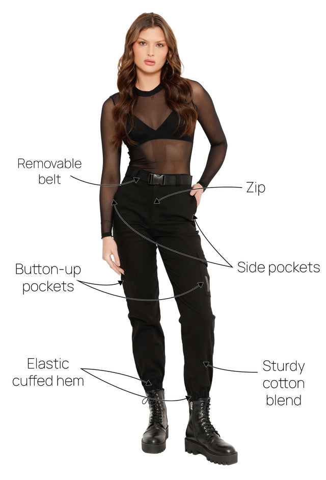 Black Cargo Pants 2.0