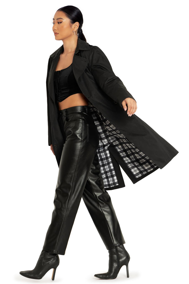 BlackMilk Clothing - Black Classic Trench