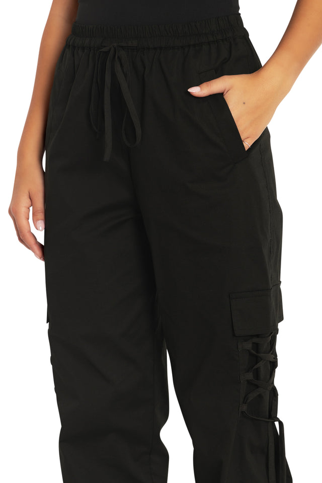 Black Comfy Cargo Pants