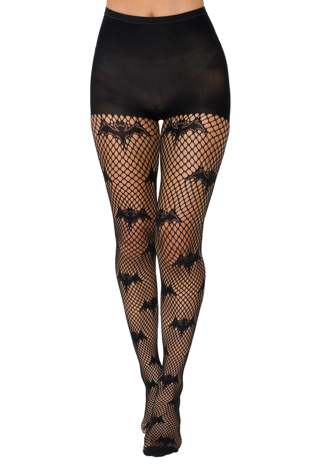 Black Flock of Bats Hosiery