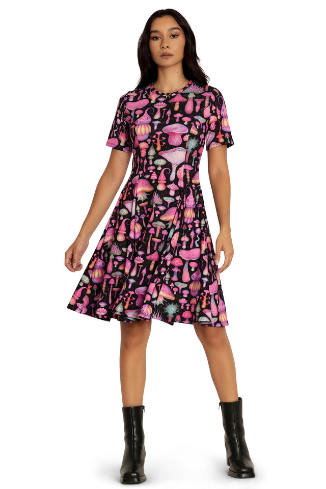 BlackMilk Clothing - Black Fungirl Longline Tee Dress