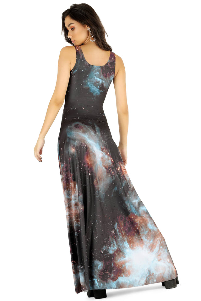 Galaxy Black Maxi Dress