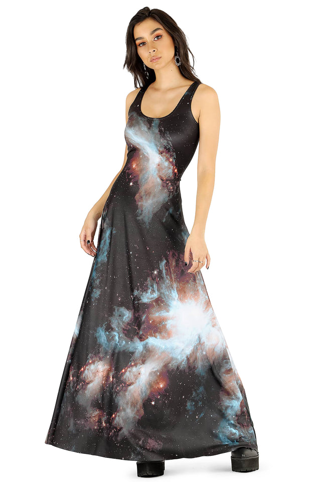 Galaxy Black Maxi Dress