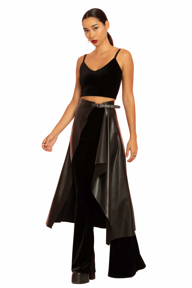 Black Layer Over Skirt