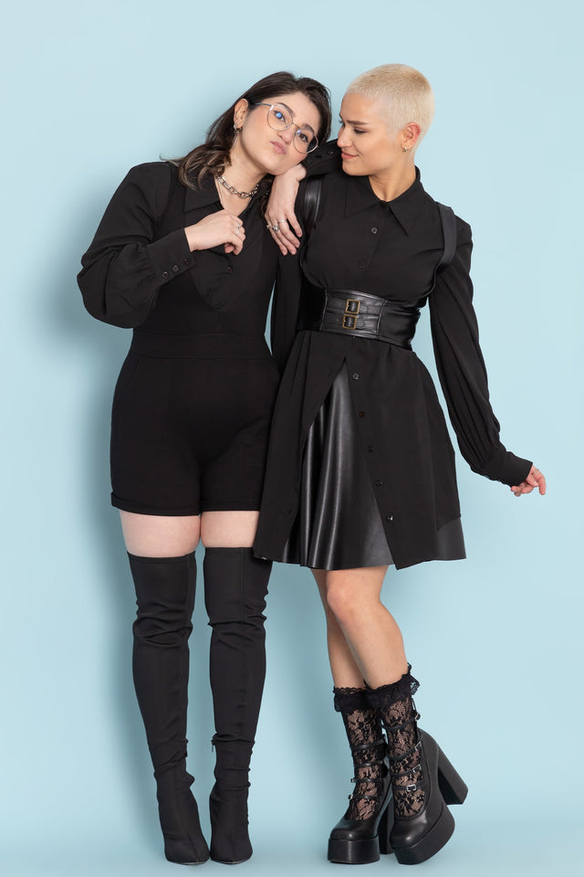 Black Long Sleeve Oversized Shirt Dress - Limited BlackMilk Clothing Black Long Sleeve Oversized Shirt Dress - Limited BlackMilk Clothing