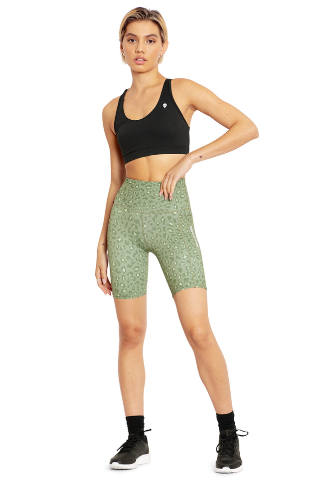 Black Magic Active Crop Top Front