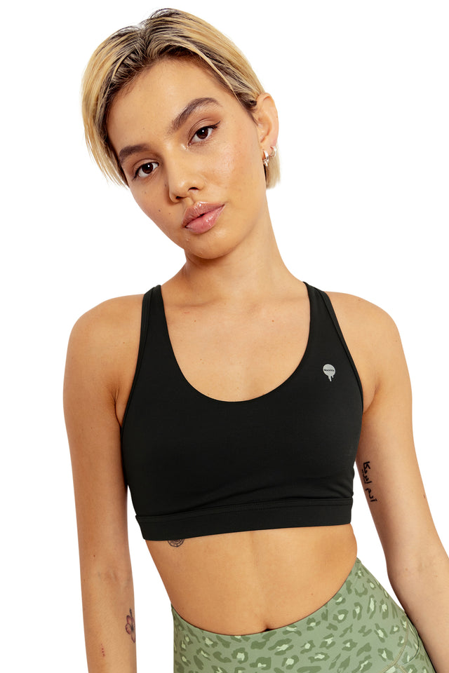 Black Magic Active Crop Top Wide