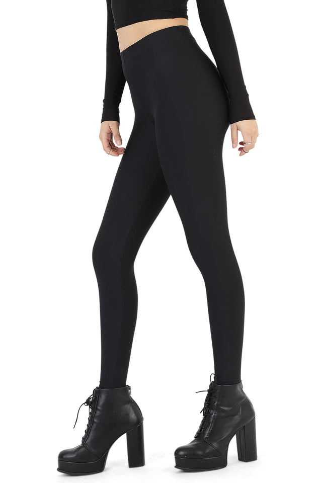 BlackMilk Clothing - Black Matte High Waisted Leggings