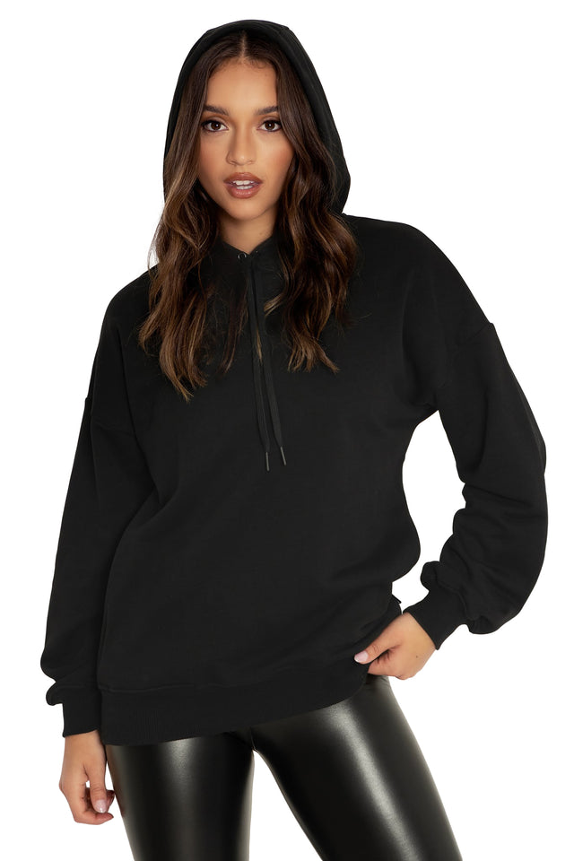 BlackMilk Clothing - Black Pocket Hoodie