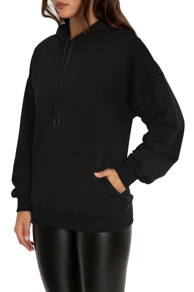 BlackMilk Clothing - Black Pocket Hoodie