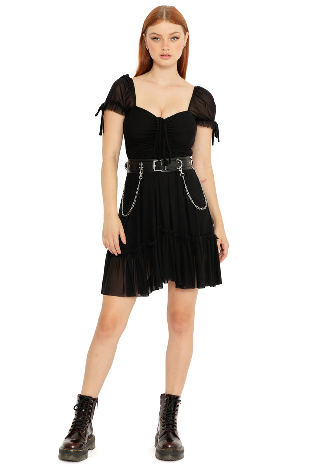 Black Short Tea Party Dress