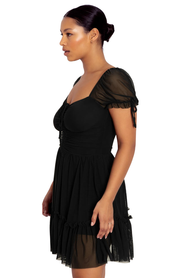 Black Short Tea Party Dress