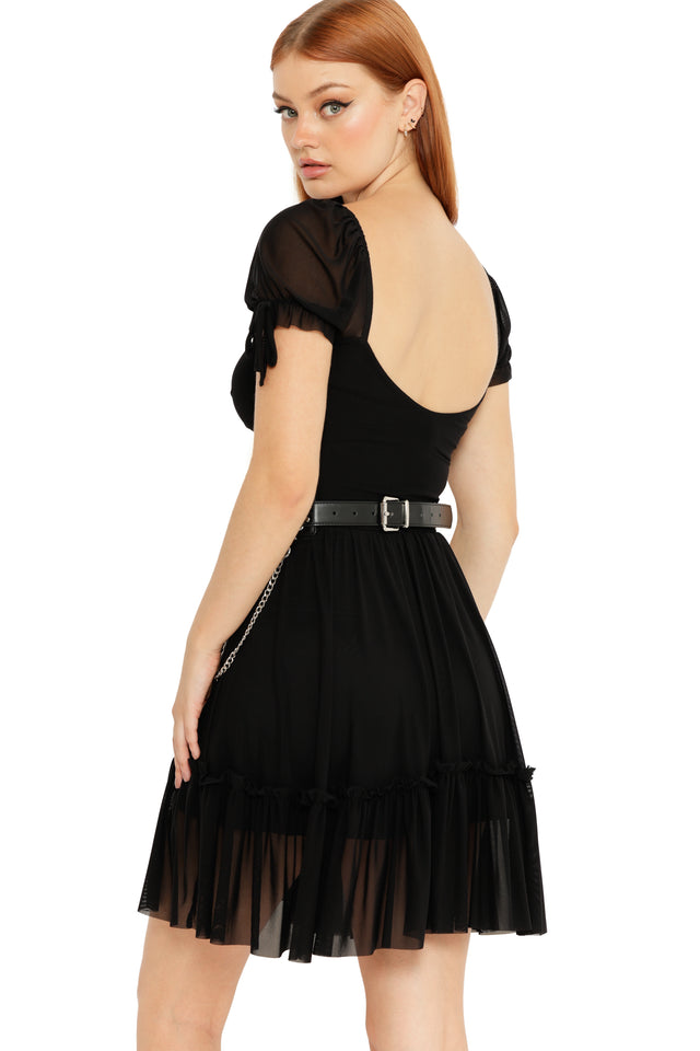 Black Short Tea Party Dress