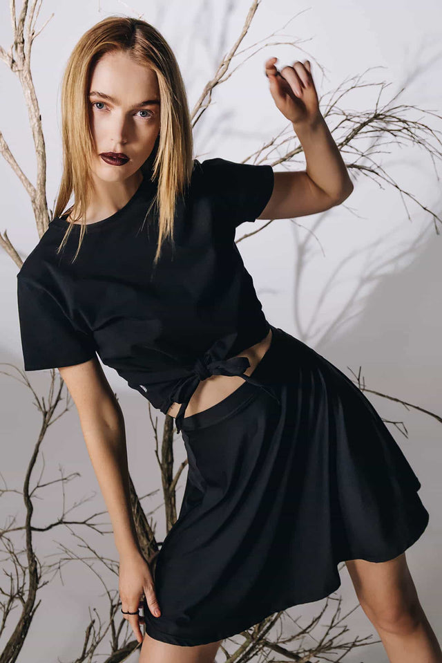 Black Slip Skirt