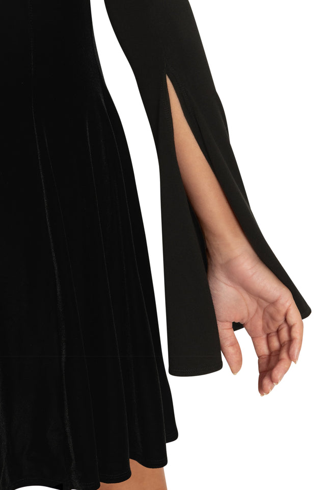 Black Split Sleeve Shrug Closeup