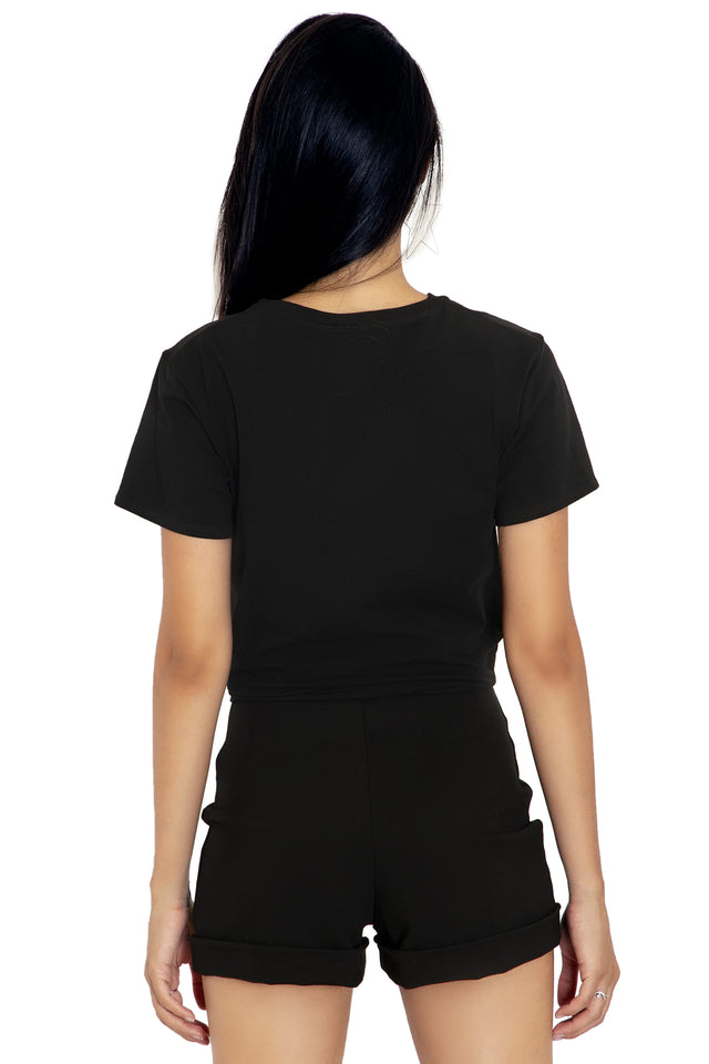 Black Tie Front Tee back