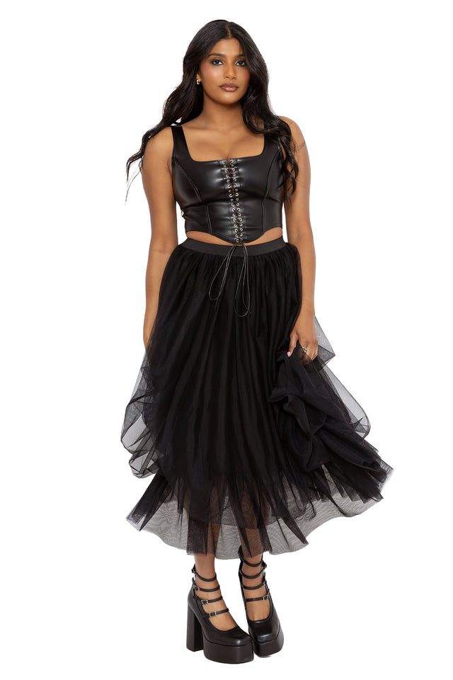 Black Tulle Midi Skirt - Limited BlackMilk Clothing Black Tulle Midi Skirt - Limited BlackMilk Clothing