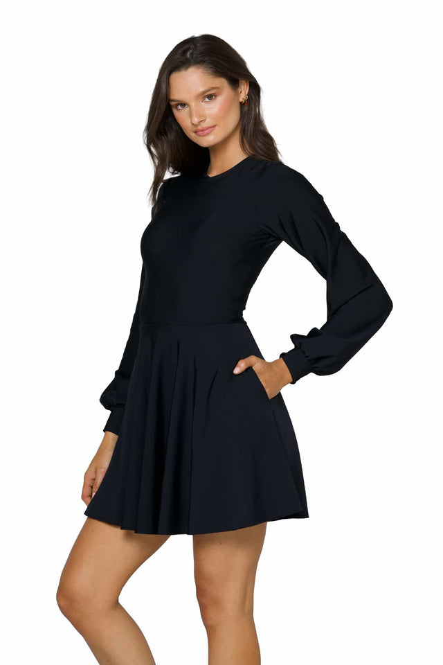 Black Bishop Skater Dress
