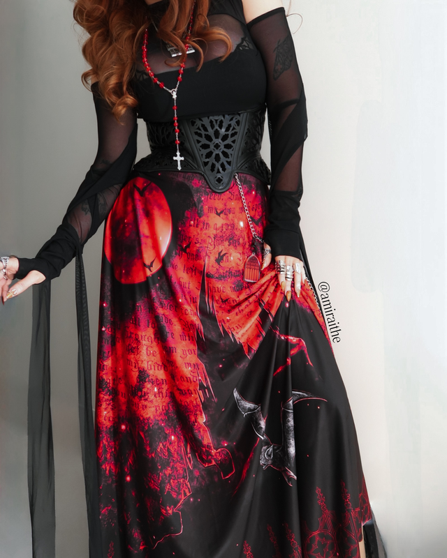 Blood Sucker Maxi Skirt