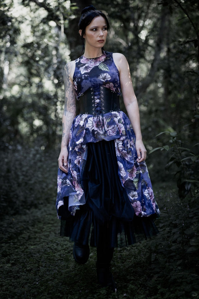 Blooming Watch Swoop Dress BlackMilk Clothing Blooming Watch Swoop Dress BlackMilk Clothing