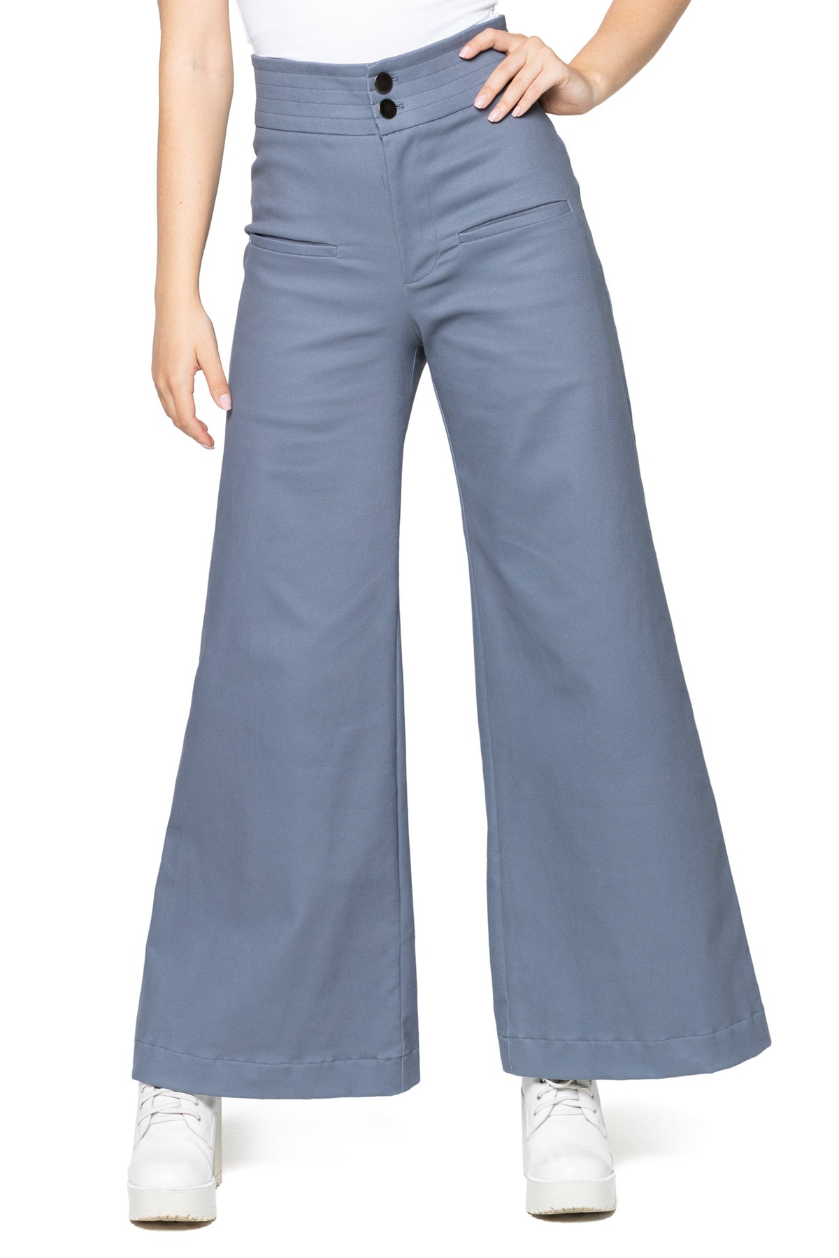 Slate Sweeper Wide Leg Pants - Limited – BlackMilk Clothing