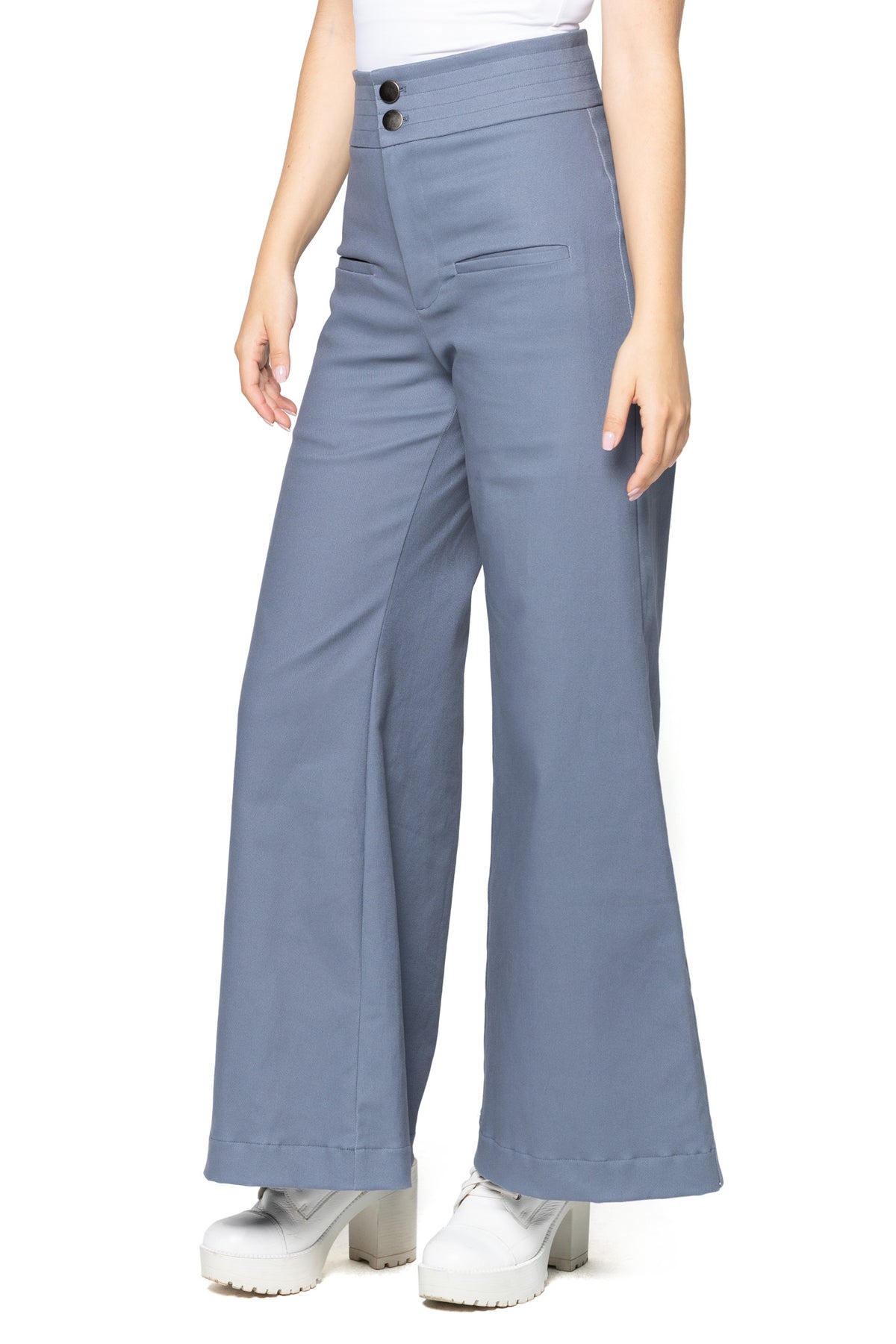 Slate Sweeper Wide Leg Pants - Limited – BlackMilk Clothing