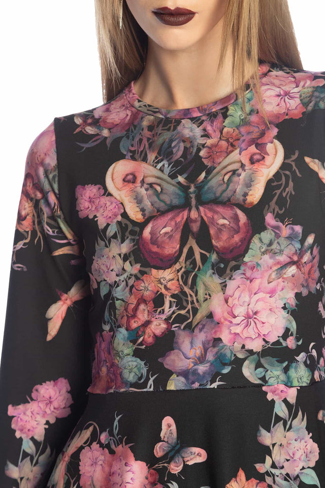 Bombyx Mori Bell Sleeve Dress