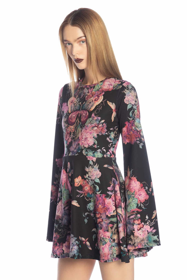 Bombyx Mori Bell Sleeve Dress