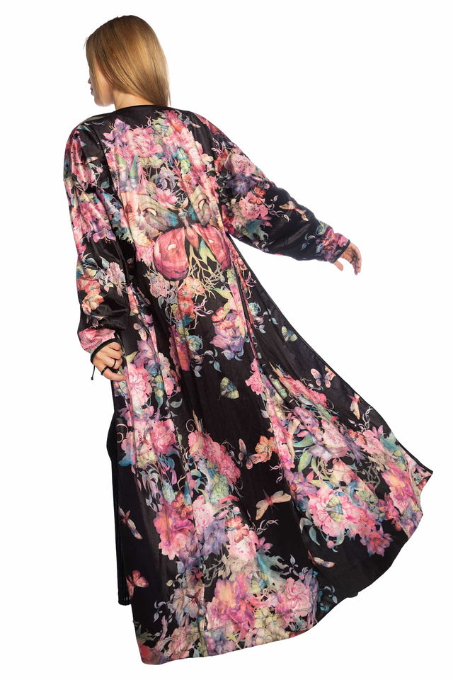 Bombyx Mori Midaxi Velvet Kimono
