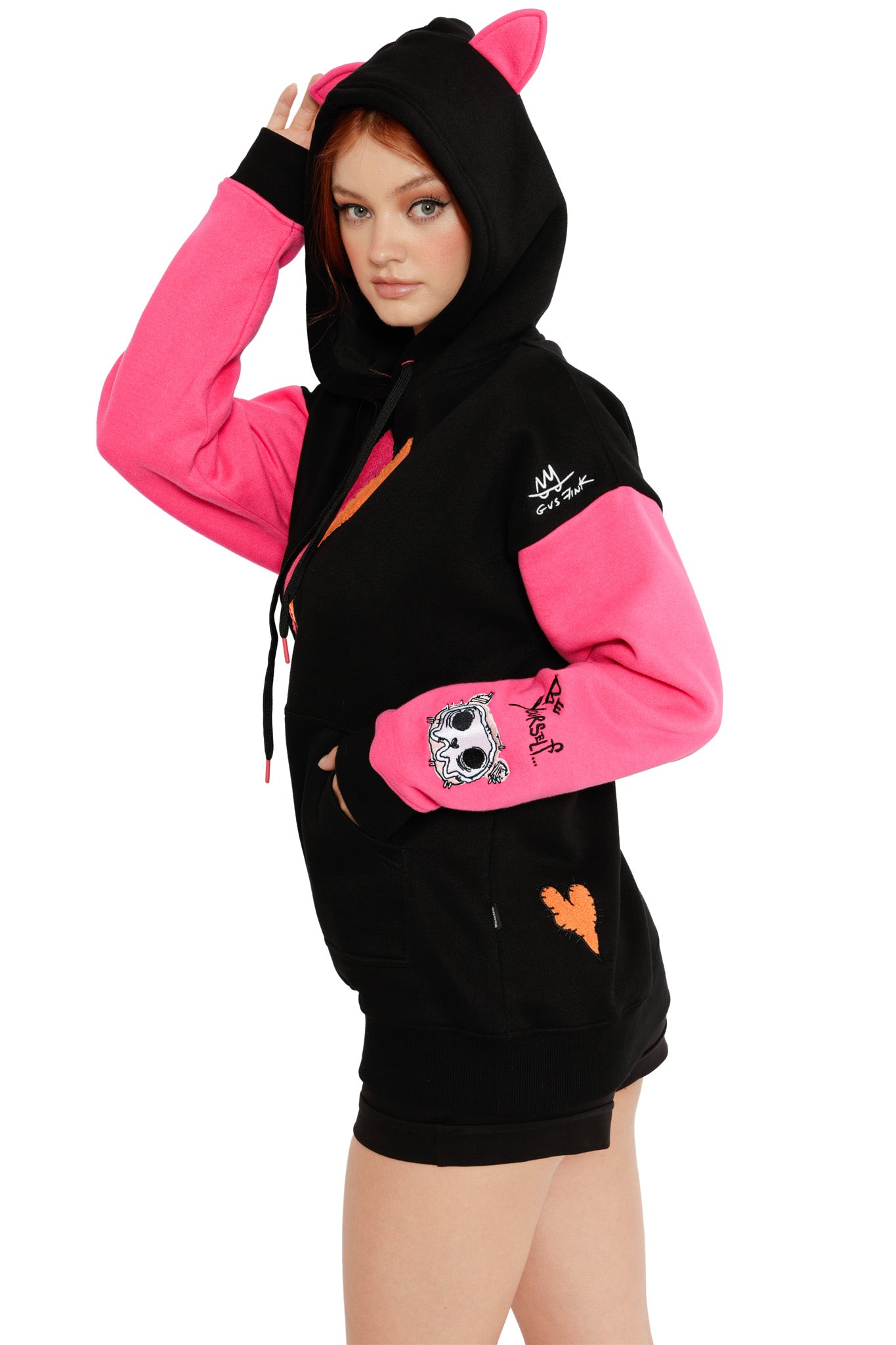 Broken Heart Kangaroo Pocket Hoodie - Limited – BlackMilk Clothing
