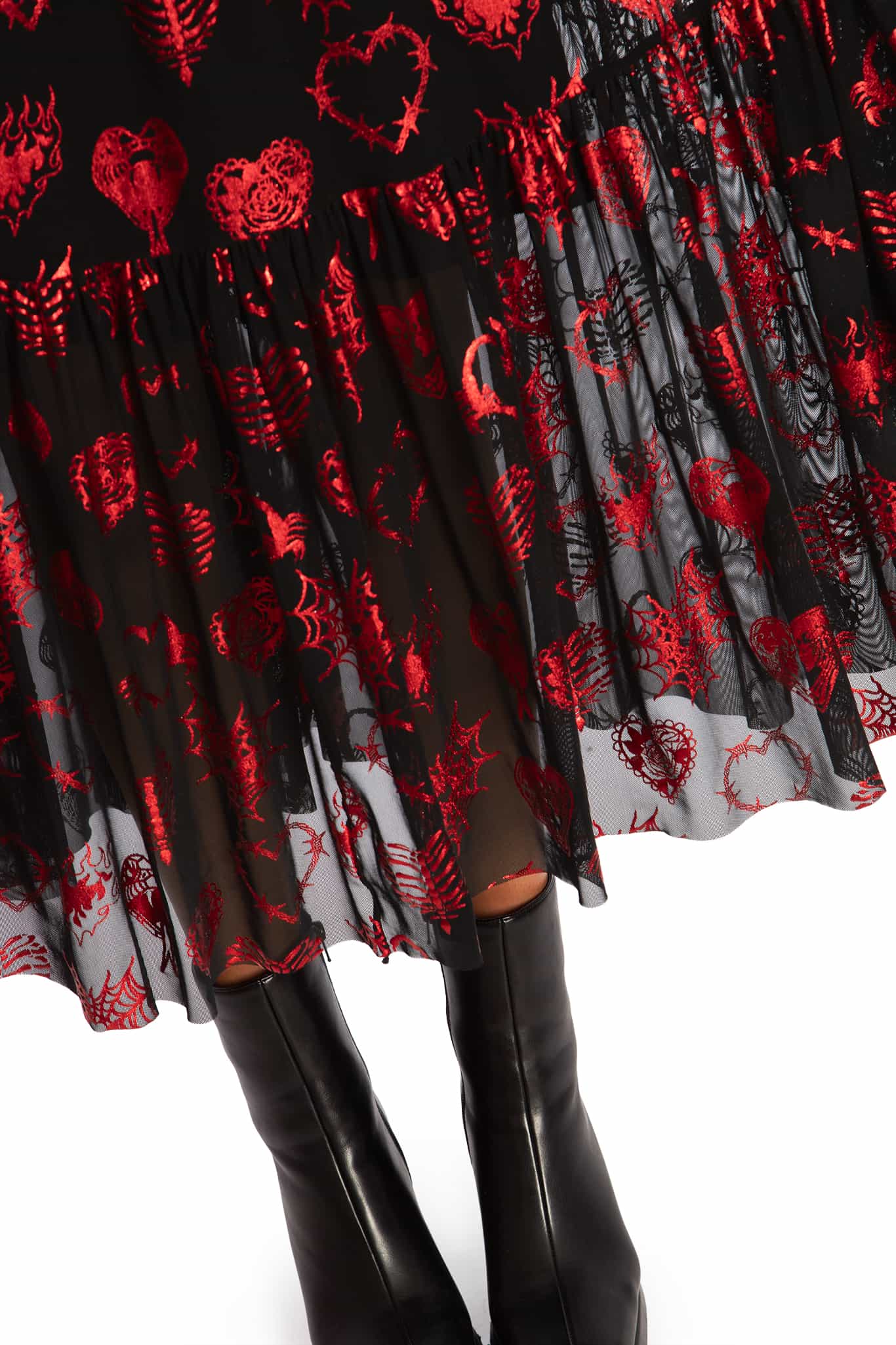 Broken Hearts Sheer Midaxi Dress - Limited – BlackMilk Clothing