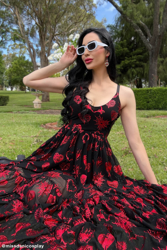 Broken Hearts Sheer Midaxi Dress - Limited BlackMilk Clothing Broken Hearts Sheer Midaxi Dress - Limited BlackMilk Clothing