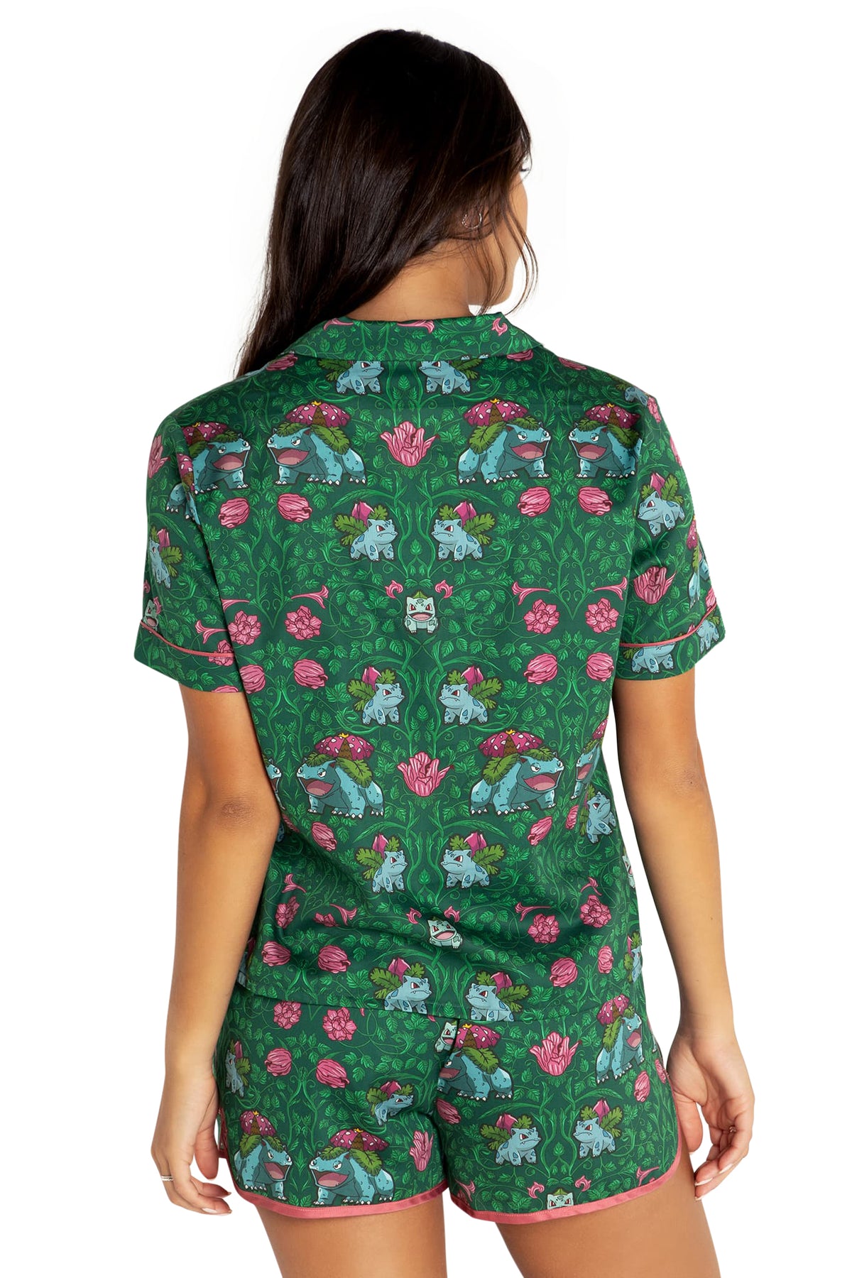 Bulbasaur Evolution Soft Button Up Sleep Shirt - Limited – BlackMilk ...