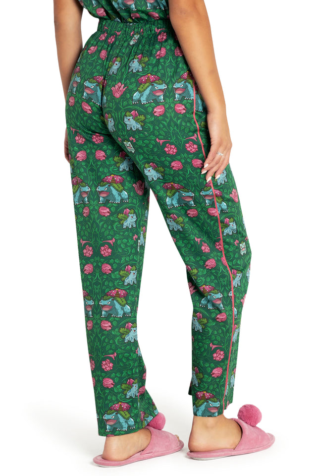 BlackMilk Clothing x Pokemon - Bulbasaur Evolution Soft Sleep Pants - Pokémon Merchandise - Collaboration apparel - Licenced.