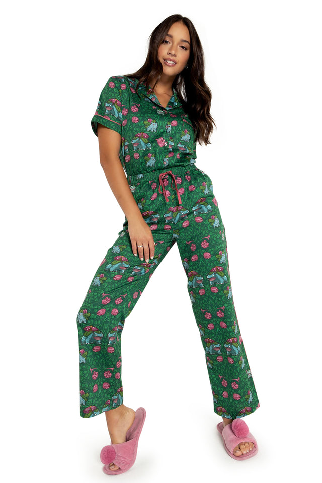 Bulbasaur Evolution Soft Sleep Pants Wide