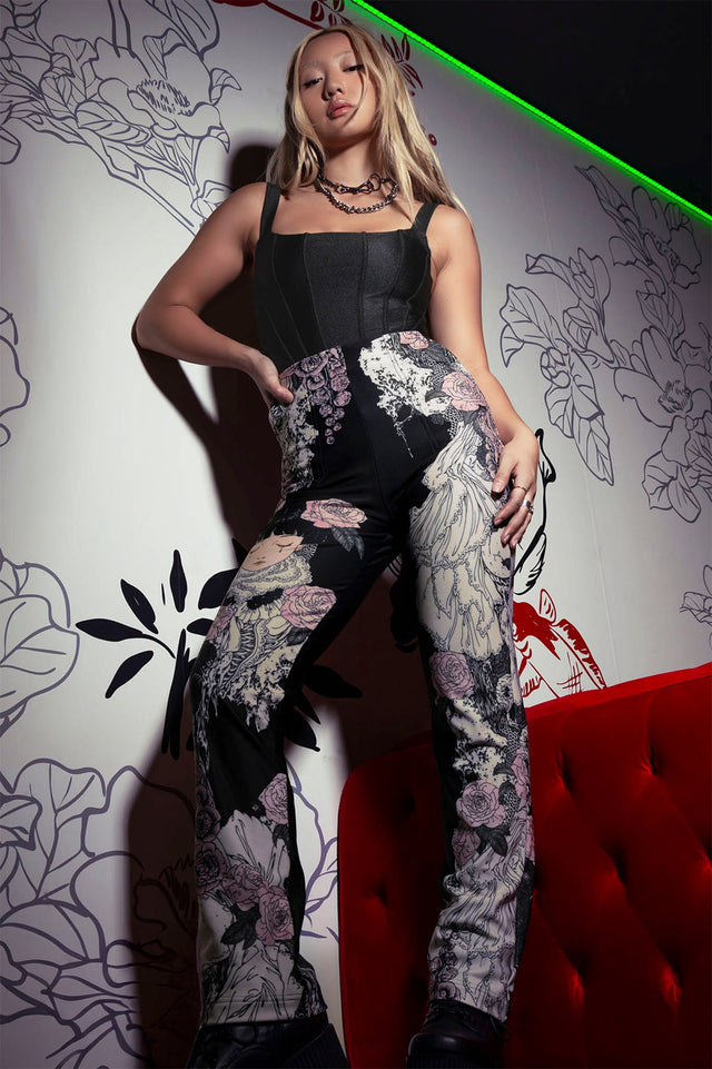 BlackMilk Clothing - Burial Games HW Straight Leg Pants