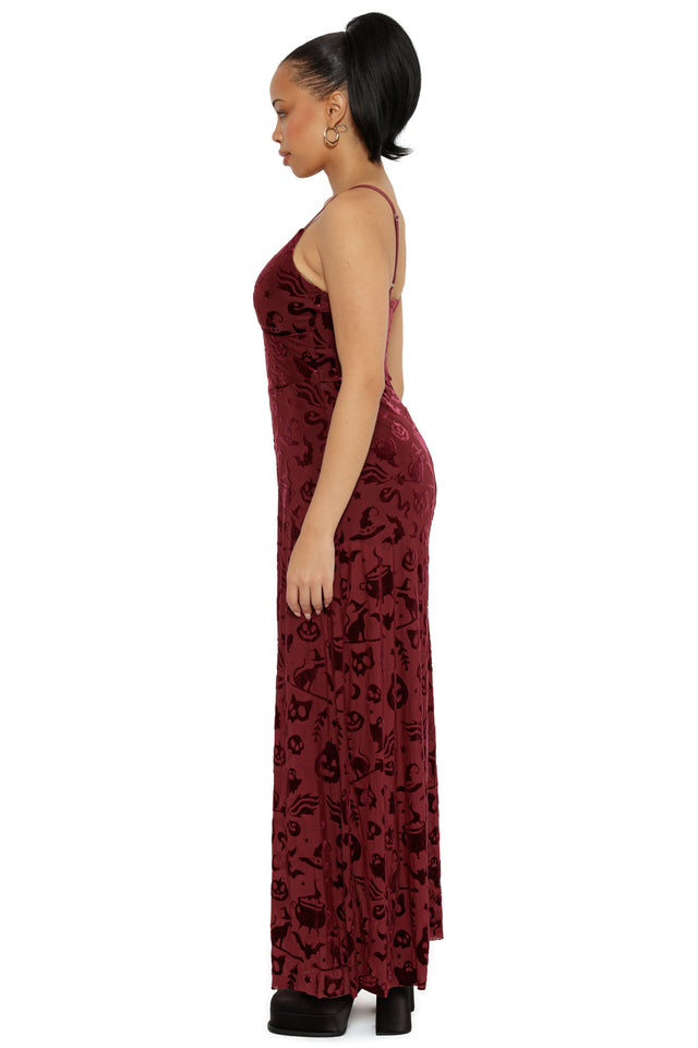 Burned Velvet Witch Palazzo Jumpsuit