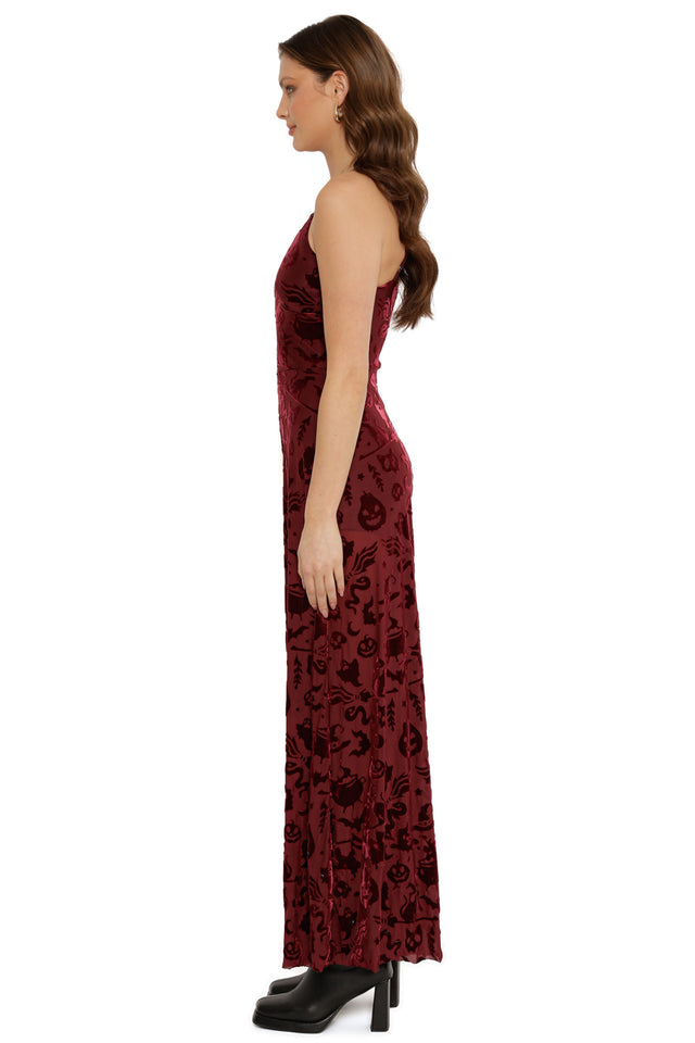 Burned Velvet Witch Palazzo Jumpsuit