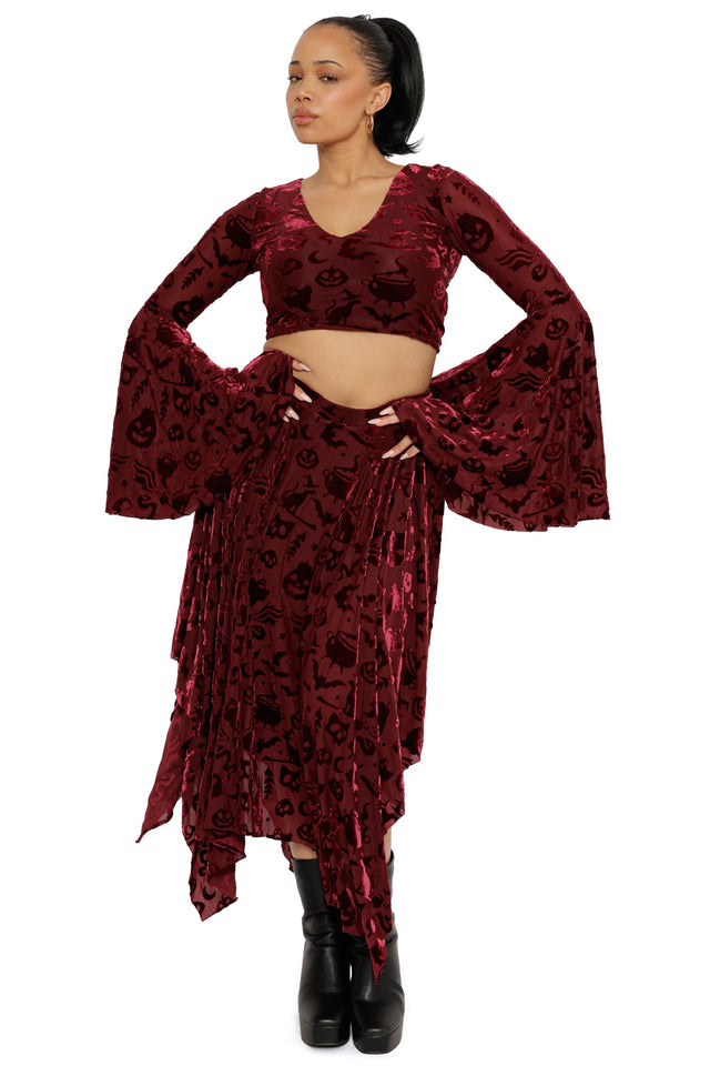 Burned Velvet Witch Spectre Top