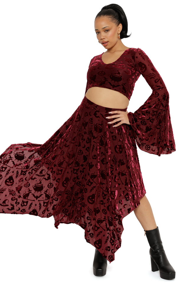 Burned Velvet Witch Spectre Top