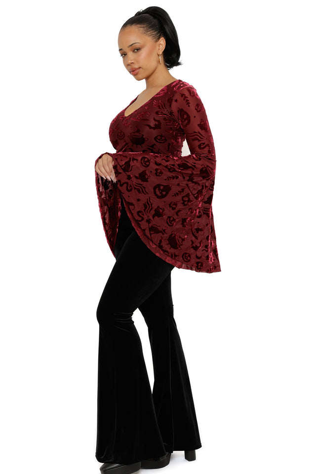 Burned Velvet Witch Spectre Top
